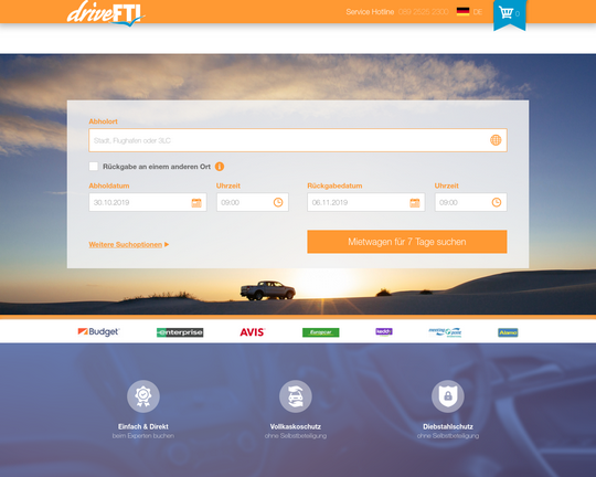 Drivefti Vergleichautovermietung