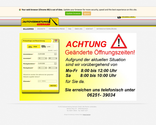 Autovermietung Germann Logo