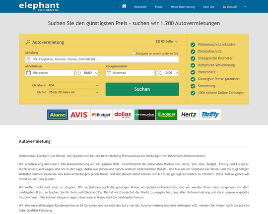 Elephant Car Rental Logo
